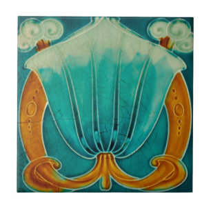 Art Nouveau Vintage Design Backsplash Tile 2 Sizes
