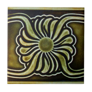 Art Nouveau Vintage Design Backsplash Tile 2 Sizes