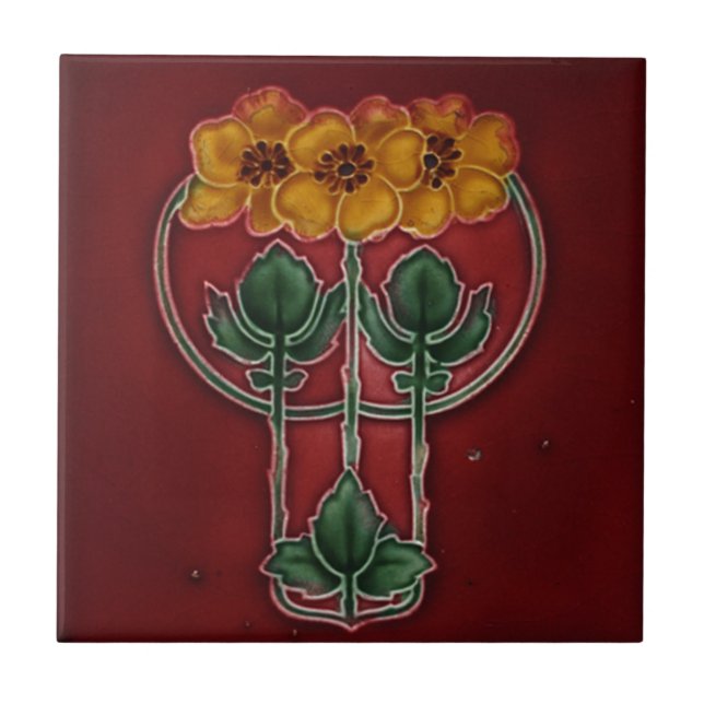 Art Nouveau Vintage Design Feature Tile (Front)