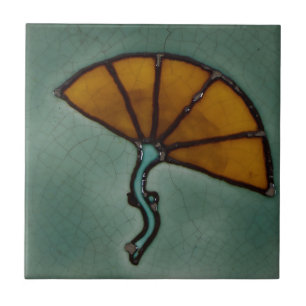 Art Nouveau Vintage Design Feature Tile in 2 Sizes