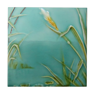 Art Nouveau Vintage Design Feature Tile in 2 Sizes