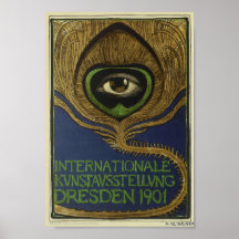 Art nouveau vintage internatio exhibition Klingner