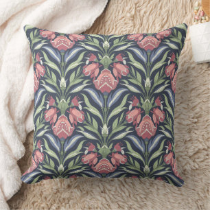 Art Nouveau Vintage Pattern Throw Pillow