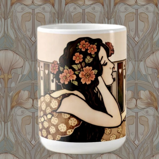 Art Nouveau Vintage reader Coffee Mug (Creator Uploaded)