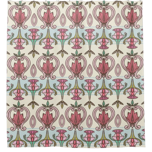 Art Nouveau: vintage seamless wallpaper. (Front)