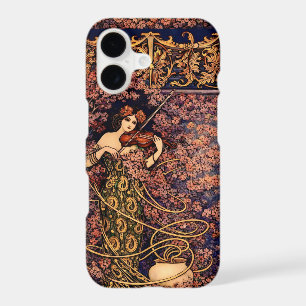 Art Nouveau Violinist in Blossoms – Vintage Floral