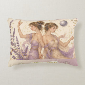 Art Nouveau Virgo Decorative Throw Pillow