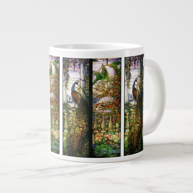Art Nouveau Water Garden Jumbo Mug (Front Right)