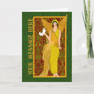 Art Nouveau William Morris Carte de Noël rétro