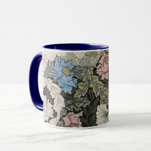 Art nouveau william morris floral pattern sketch mug