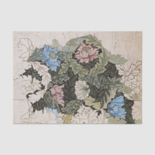 Art nouveau william morris floral pattern sketch tissue paper