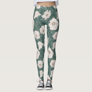 Art Nouveau William-Morris Pattern Leggings