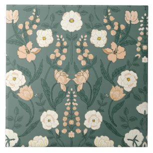 Art Nouveau William-Morris Pattern Tile