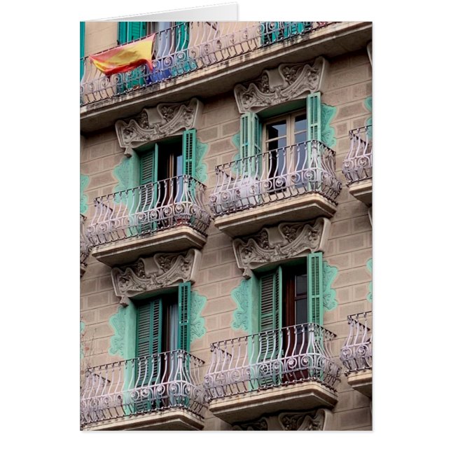 Art Nouveau Windows - Barcelona, Spain (Front)
