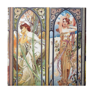 Art Nouveau Windows Tile