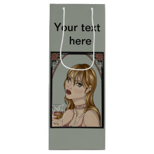 Art Nouveau Wine Gift Bag