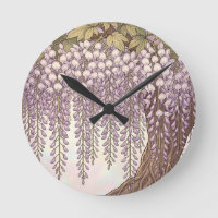 Art Nouveau Wisteria Floral Gold Frame