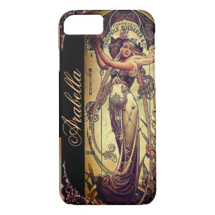 Art nouveau woman elegant advertisement hingre Case-Mate iPhone case