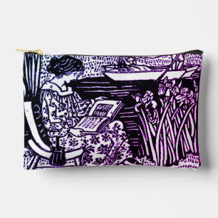 Art Nouveau Woman Reading   Accessory Pouch