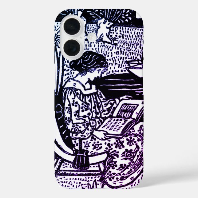 Art Nouveau Woman Reading   Case-Mate iPhone Case (Back)