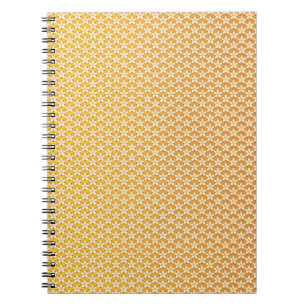Art Nouveau yellow Jonquil floral wallpaper damask Notebook