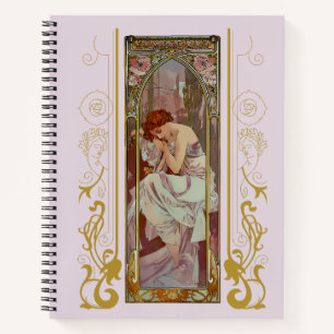 Art Noveau Alphonse Mucha Night’s Rest Notebook