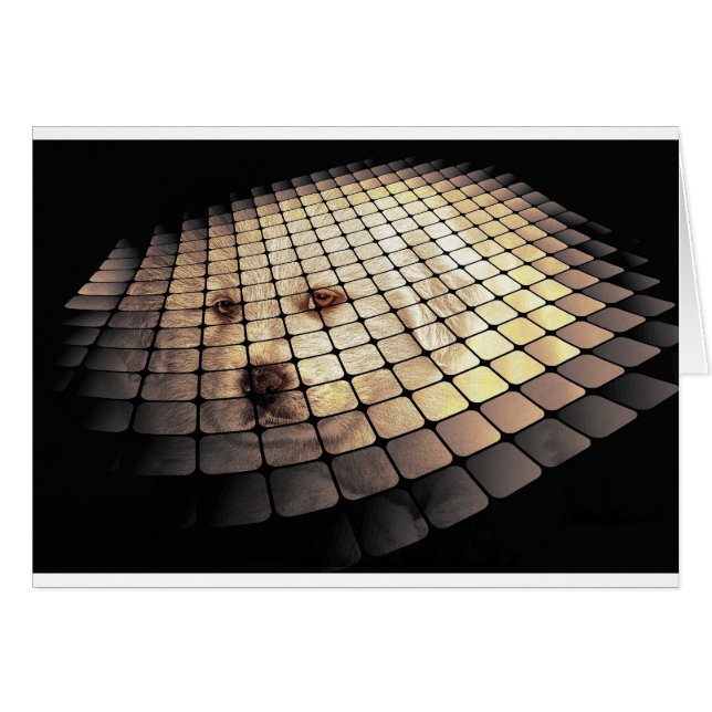 Art numérique de chien cool (Devant horizontal)