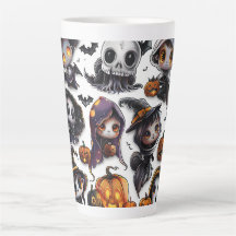 Art numérique Latte Mug de la série Halloween