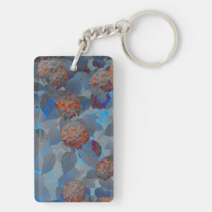 Art numérique motif de fleurs de couleur orange bl