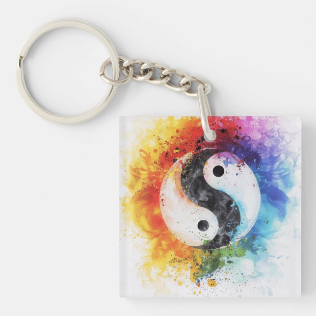 Art numérique Rainbow Yin Yang (Devant)