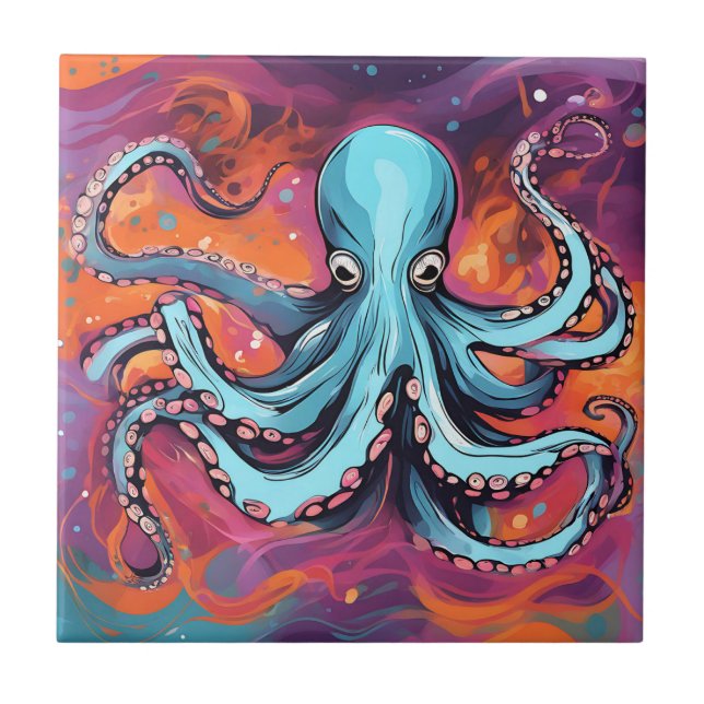 Art Octopus Dream Tile (Front)