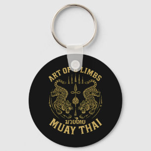 Art of 8 Limbs MMA Tiger Muay Thai Fighter Muay Keychain
