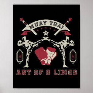 Art Of 8 Limbs Muay Thai  Poster