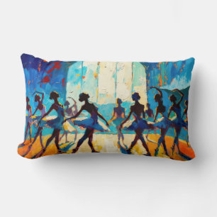 Art of Ballet (#1) oil painting Lumbar Pillow