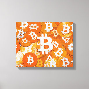 Art of Bitcoin (#4) oil painting Canvas Print