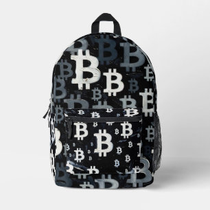 Art of Bitcoin (BW-C) oil painting Printed Backpack