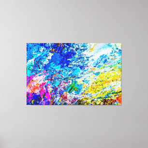 Art of colour palette canvas print