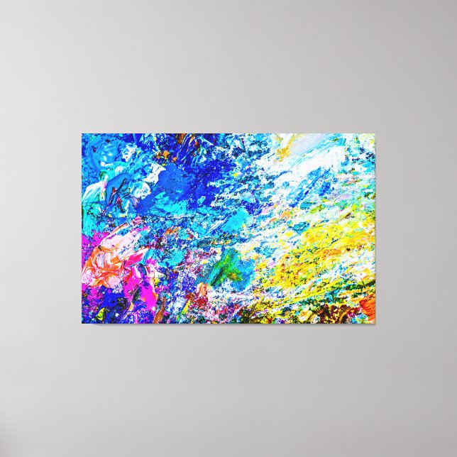Art of colour palette canvas print (Front)