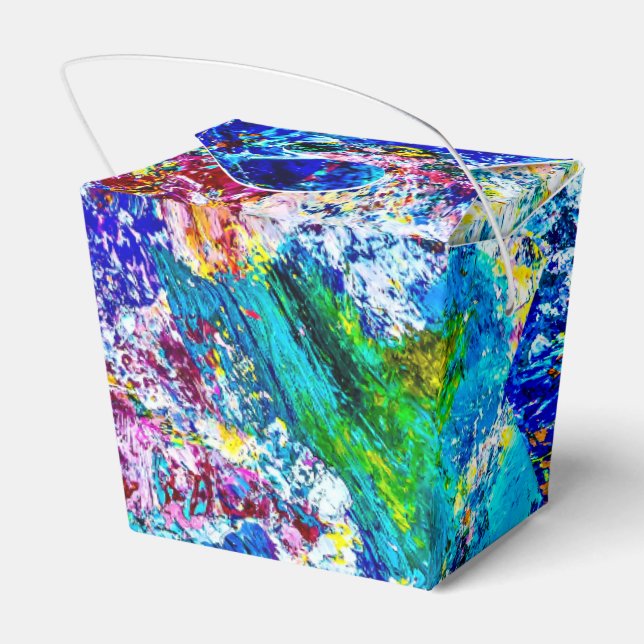 Art of colour palette funny favor box (Back Side)