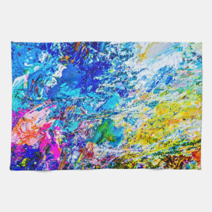 Art of colour palette kitchen towel