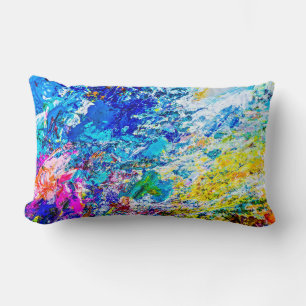 Art of colour palette lumbar pillow