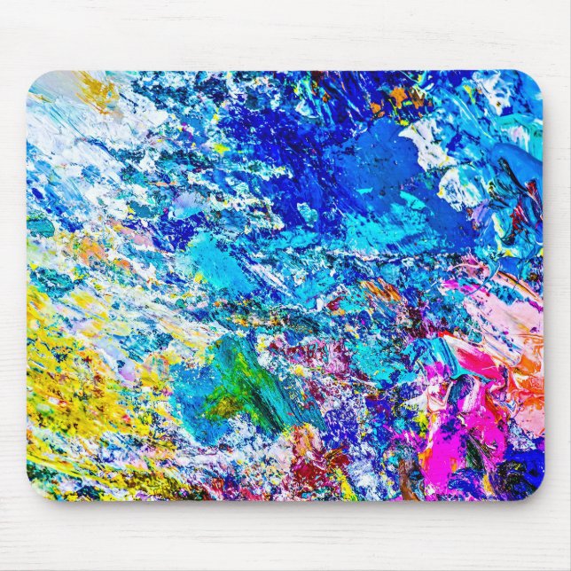 Art of colour palette mouse pad (Front)