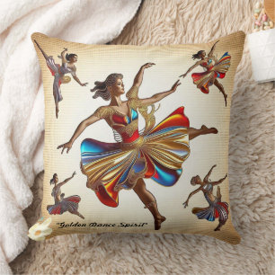 "Art of Dance Movement" Throw Pillow