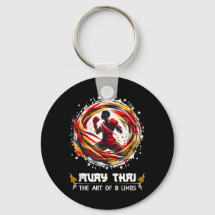 Art of Eight Limbs Thai Boxing MMA Kickboxing Muay Keychain