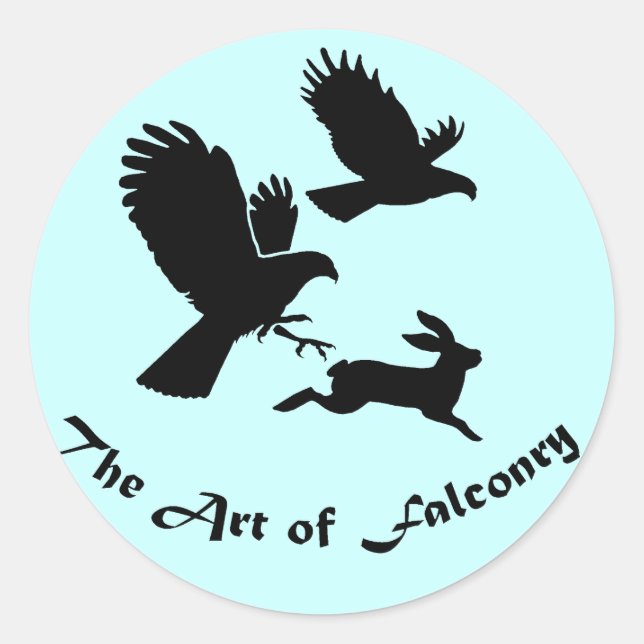 Art of Falconry - Harris Hawks Classic Round Sticker (Front)