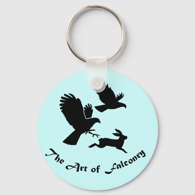 Art of Falconry - Harris Hawks Keychain (Front)