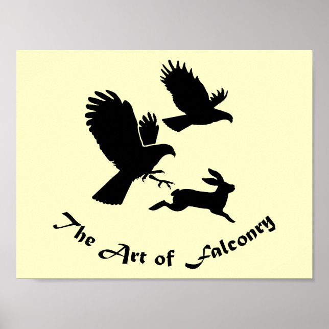 Art of Falconry - Harris Hawks Poster (Front)