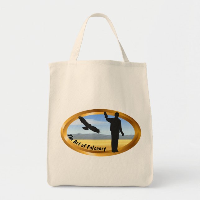 Art of Falconry - Oval Tote Bag (Front)