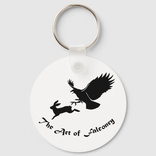 Art of Falconry - Red Tail Hawk Keychain (Front)