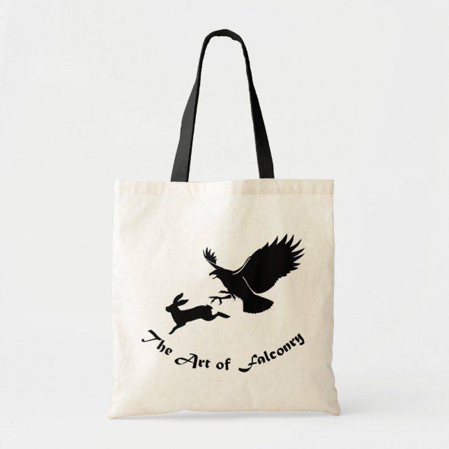 Art of Falconry - Red Tail Hawk Tote Bag (Front)